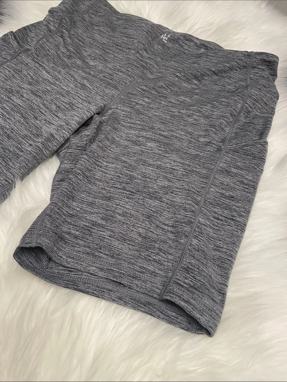 torrid Heathered Charcoal Bike Shorts L49 - Picture 4 of 11